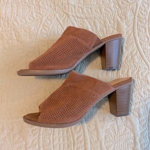 Pierre Dumas Open Toed Heel Mules